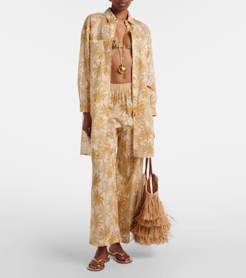 Itinerant printed cotton wide-leg pants | Eres