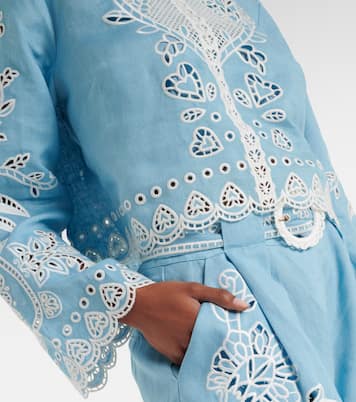 Top brodé en lin | Farm Rio