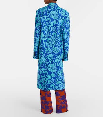 Abrigo cruzado Rosea estampado | Dries Van Noten