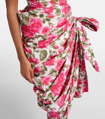 Floral bow-detail cotton miniskirt  | Chloé