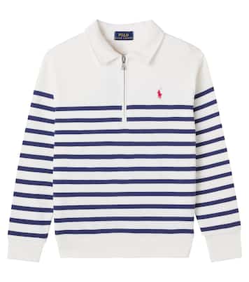 Sweat-shirt rayé en coton mélangé | Polo Ralph Lauren Kids