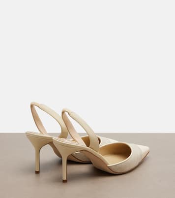 Salones destalonados Capsli con piel | Manolo Blahnik