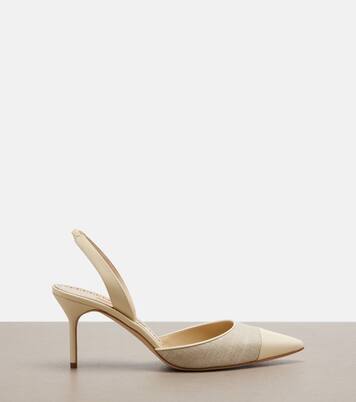 Salones destalonados Capsli con piel | Manolo Blahnik