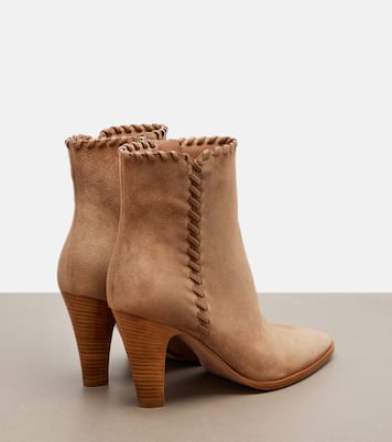 Ankle Boots aus Veloursleder und Leder | Gianvito Rossi