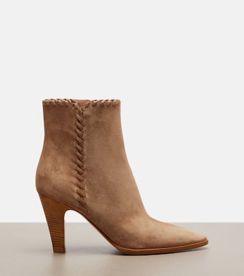 Ankle Boots aus Veloursleder und Leder | Gianvito Rossi