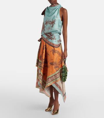 Chameleon Small beaded clutch | Alémais