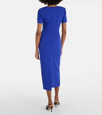 Abito midi drappeggiato in crêpe | Roland Mouret