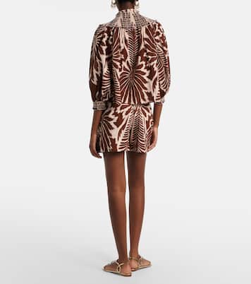 Bedruckte Shorts Chantal aus Baumwolle | Poupette St Barth