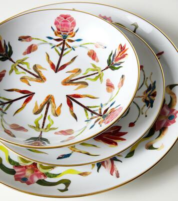 Grand Tour porcelain soup plate | L'Objet