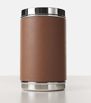 Ocean steel and leather bottle cooler | Giobagnara