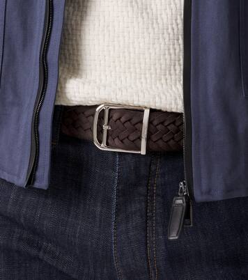 Braided suede belt | Brioni