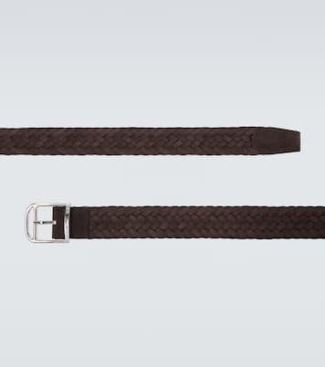 Braided suede belt | Brioni