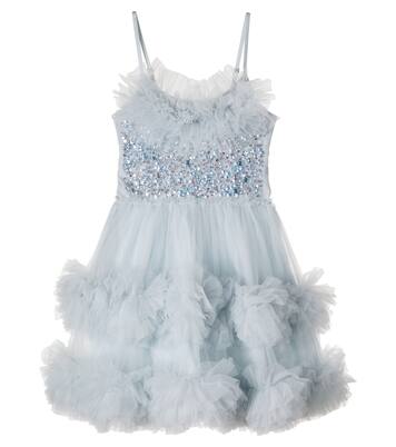 Costal Glow cotton-trimmed embellished tulle dress | Tutu Du Monde