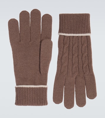 Cable-knit cashmere gloves | Eleventy