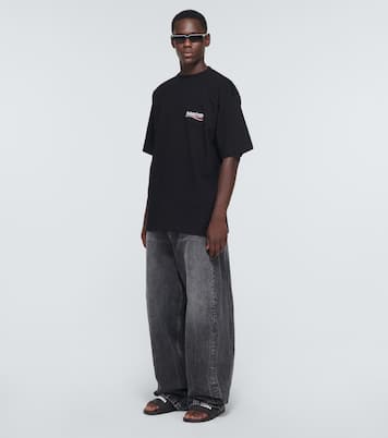 Mules Pool en caoutchouc à logo | Balenciaga