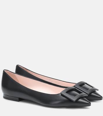 Gommettine Ball leather ballet flats | Roger Vivier