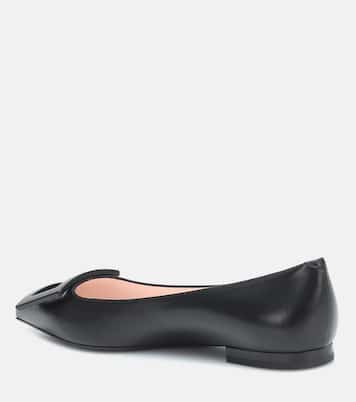 Gommettine Ball leather ballet flats | Roger Vivier