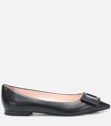 Gommettine Ball leather ballet flats | Roger Vivier