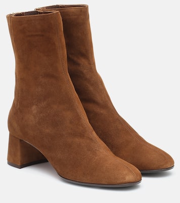 Saint Honoré 50 suede ankle boots | Aquazzura