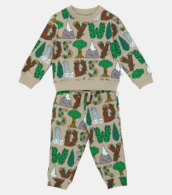 Baby printed cotton jersey tracksuit | Stella McCartney Kids