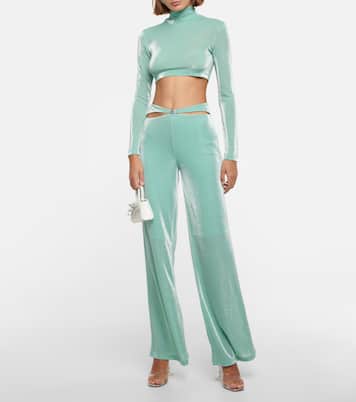 Pantalon ample en jersey métallisé | Rotate