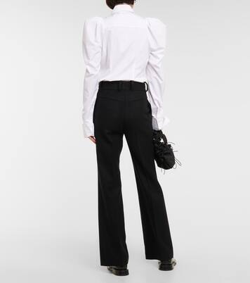 Pantalon ample en laine et cachemire | Patou