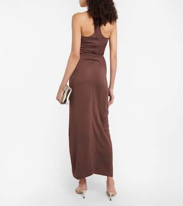 Vestido largo de cuello halter | Christopher Esber
