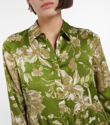 Robe midi Palmira à fleurs | Erdem