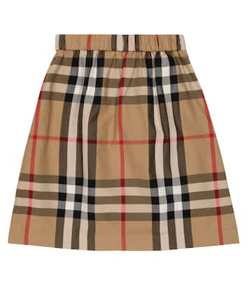Rock aus Baumwollpopeline | Burberry Kids