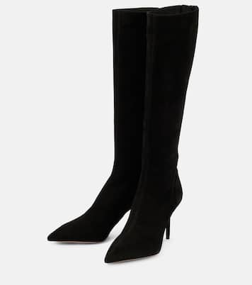 Saint Honore 85 suede boots | Aquazzura