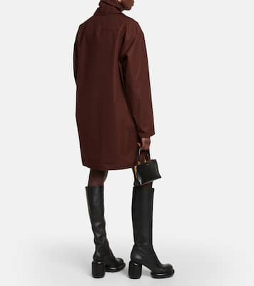 Vestido corto de algodón con capas | Jil Sander