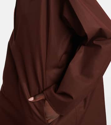 Vestido corto de algodón con capas | Jil Sander