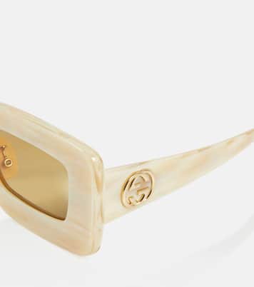 Gafas de sol rectangulares con Interlocking G | Gucci