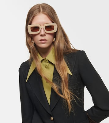 Gafas de sol rectangulares con Interlocking G | Gucci
