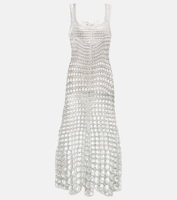 Robe longue en crochet de soie | Chloé