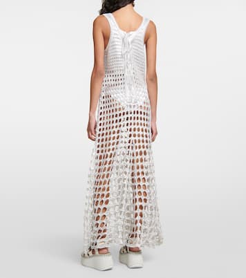 Robe longue en crochet de soie | Chloé