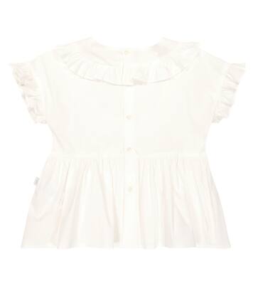 Ruffled cotton-blend poplin blouse | Il Gufo