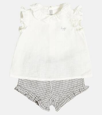 Bébé – Ensemble top et short en lin | Il Gufo