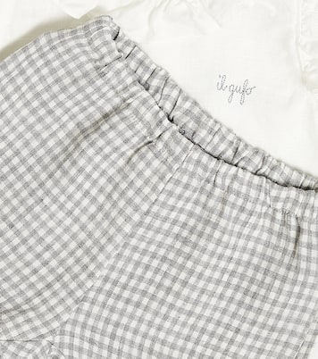 Bébé – Ensemble top et short en lin | Il Gufo