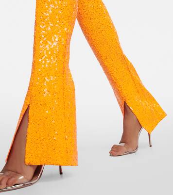 High-Rise Leggings mit Pailletten | Norma Kamali