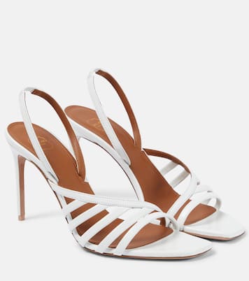 Slingback-Sandalen Ama 90 aus Leder | Malone Souliers