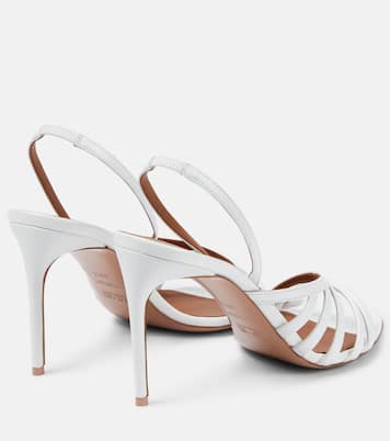 Slingback-Sandalen Ama 90 aus Leder | Malone Souliers