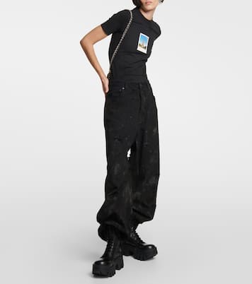 Bulldozer lace-up leather ankle boots | Balenciaga