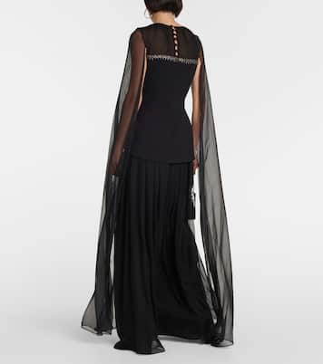 Robe Gloria aus Seide und Crêpe | Safiyaa