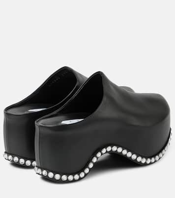 X Sergio Rossi Clogs Bomb aus Leder | Area