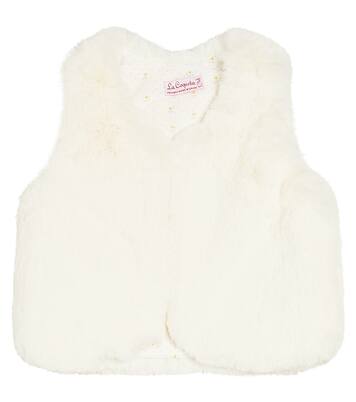 Baby Eva faux-fur vest | La Coqueta