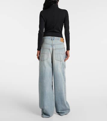 Jeans a gamba larga e vita media | Balenciaga