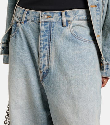 Jeans a gamba larga e vita media | Balenciaga