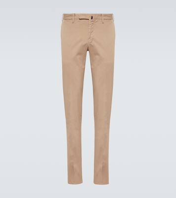 Cotton-blend slim pants | Slowear