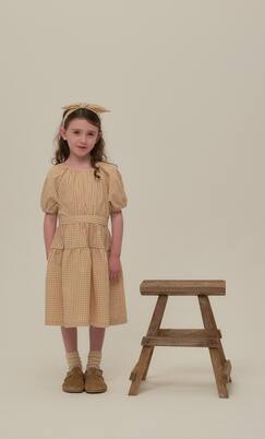 Lola checked cotton dress | C'era Una Volta